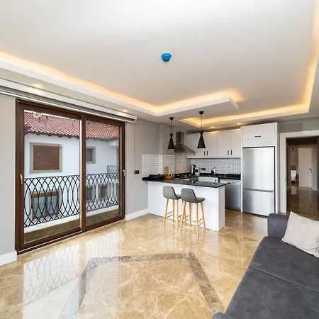 Full Furnished Flat With Sea View In Antalya Апартаменты Каш
